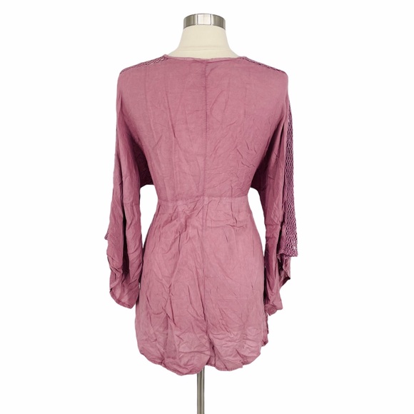 NWOT Raviya Mauve Bell Sleeve Swim Coverup - K43 - Picture 3 of 8